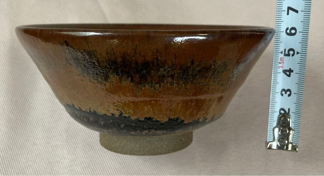 抹茶茶碗　小石原焼　本窯　オーダー品　福嶋製陶所　共箱