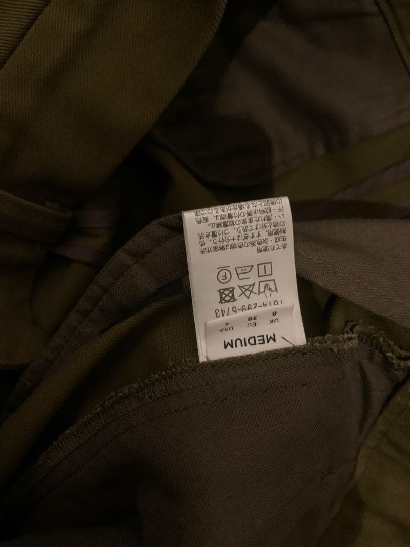 美品　＜H＞COTTON TWILL TUCK PANTS/パンツ