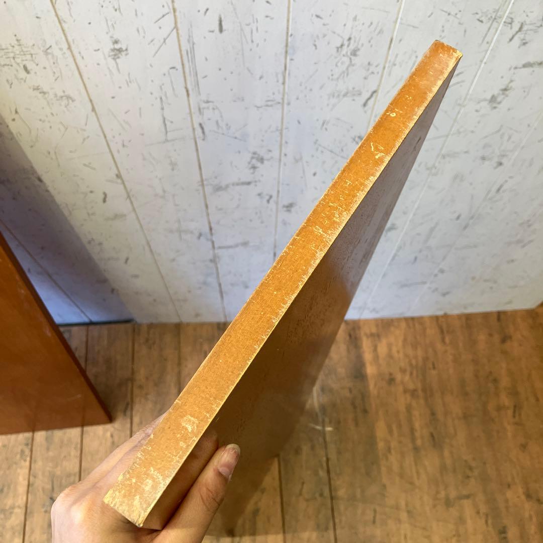 北欧レトロ オープンシェルフ ウッドラック 折りたたみ式 2段 木製 飾り棚