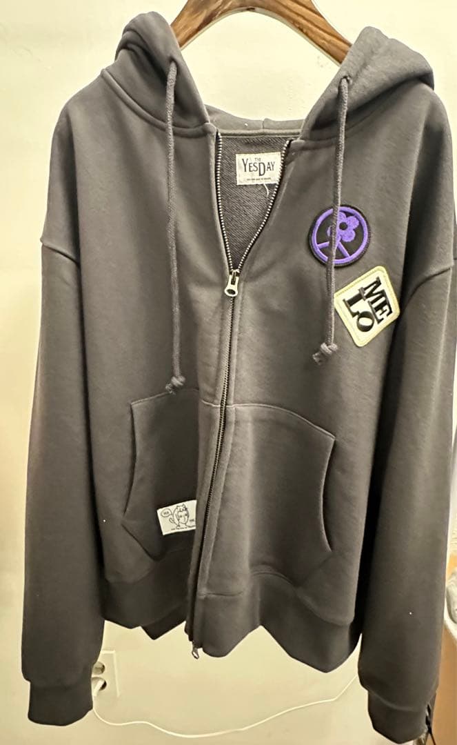 マウスラビット　パーカー　イェソン　チャコール　韓国　YESTHEDAY