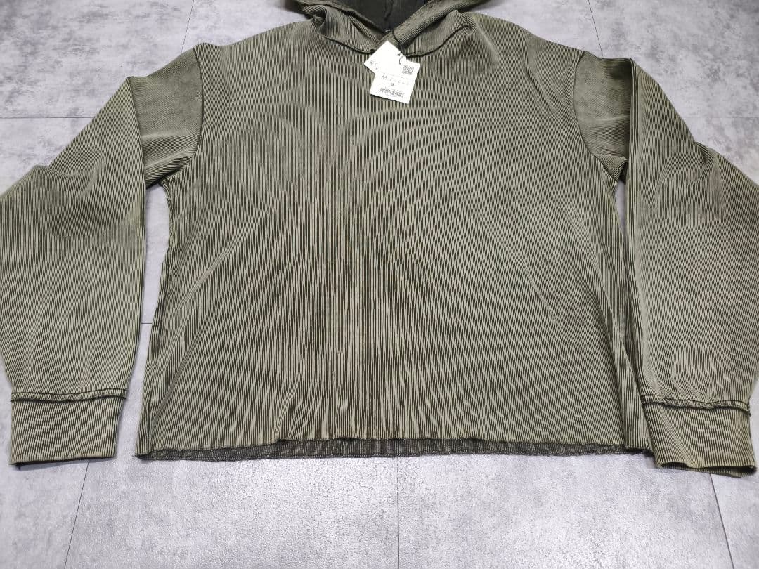 ZARAザラ ヴィンテージ エフェクト リブ クロップド フーディ セットアップ