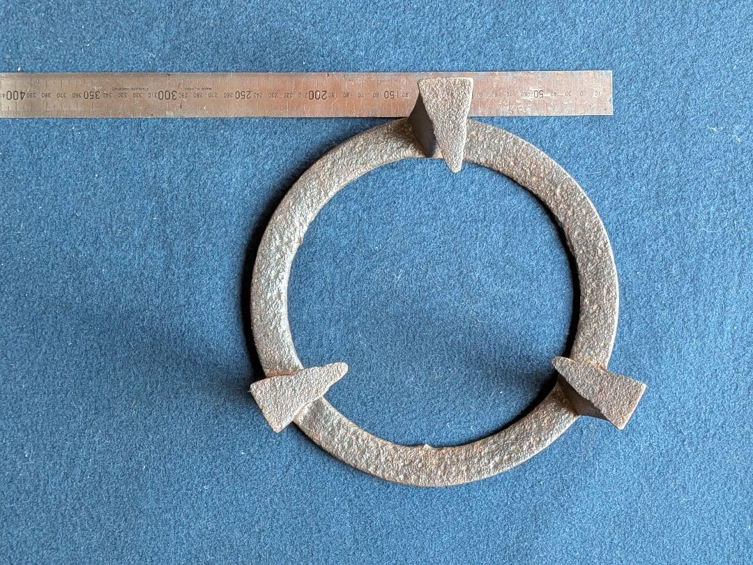 茶道具セット 黒枠、灰ふるい、五徳、かんてき、灰等