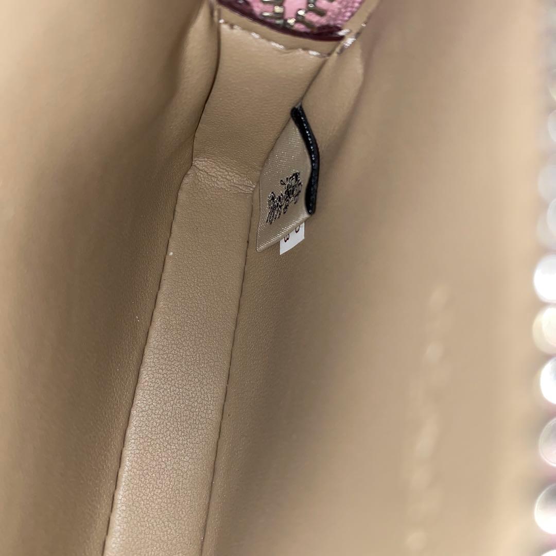 【新品】 COACH コーチ ケース カードケース 定期入れ 白 ピンク