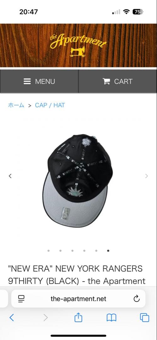 帽子 New Era Rangers 9thirty the apartment