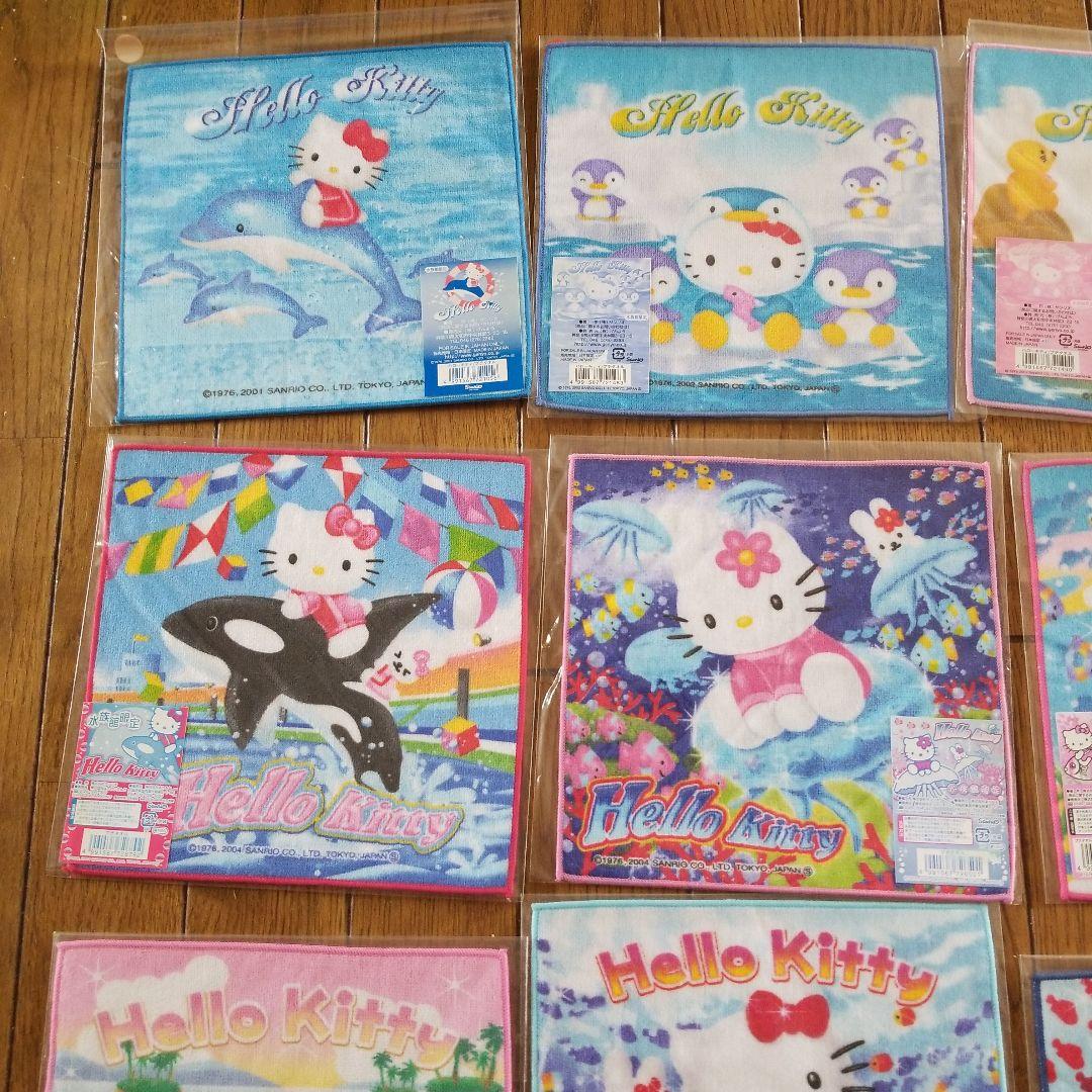 ハローキティ　水族館限定プチタオル+ジュゴン 13枚