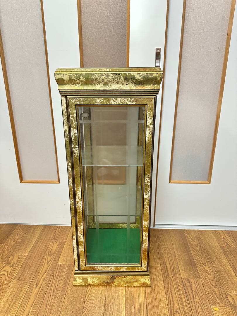 イタリア家具 ガラスショーケース 飾り棚 アンティーク ビンテージ ヴィンテージ
