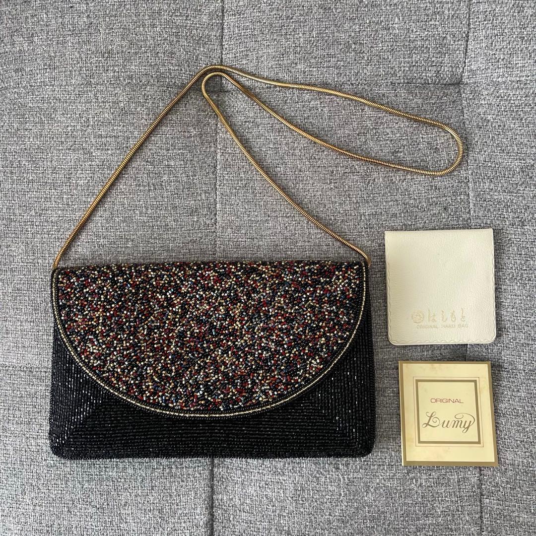 皇室御用達 LUMY ルミーはしもと パーティバッグ　ビーズバッグ 結婚式