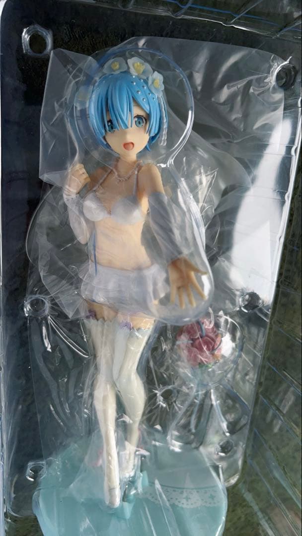 ファット 撮影のため一度のみ開封Re:ゼロ レム ウェディングドレス フィギュア