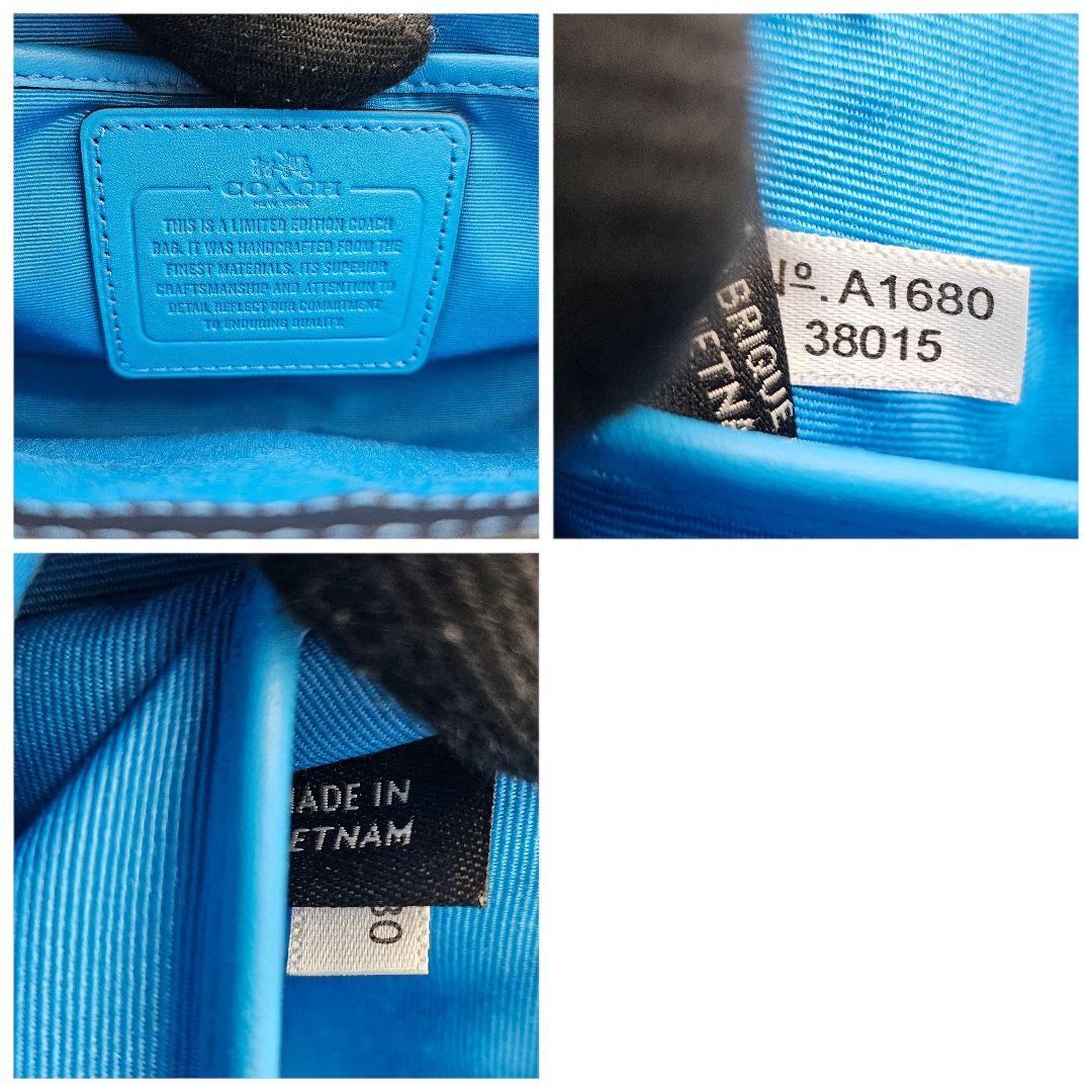 美品　 COACH ディンキー ターンロック ショルダーバッグ クラブタンレザー