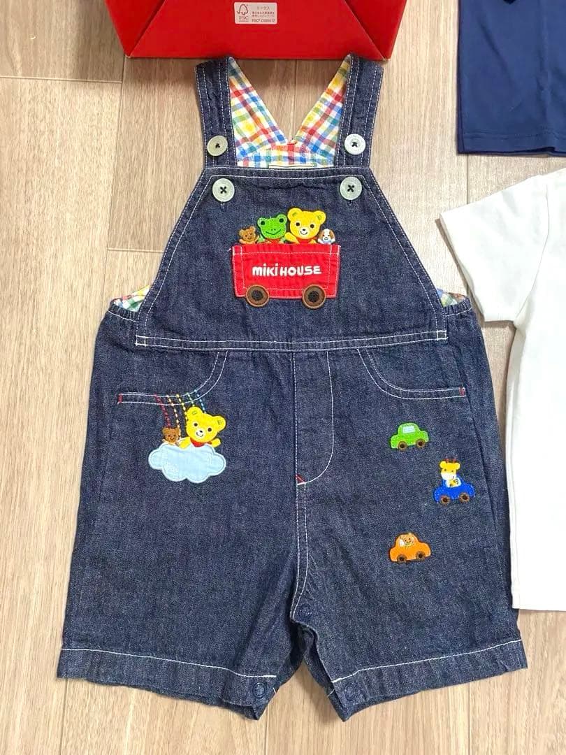 【新品未使用】mikihouseまとめセット　Tシャツ　スカート　おまけ追加