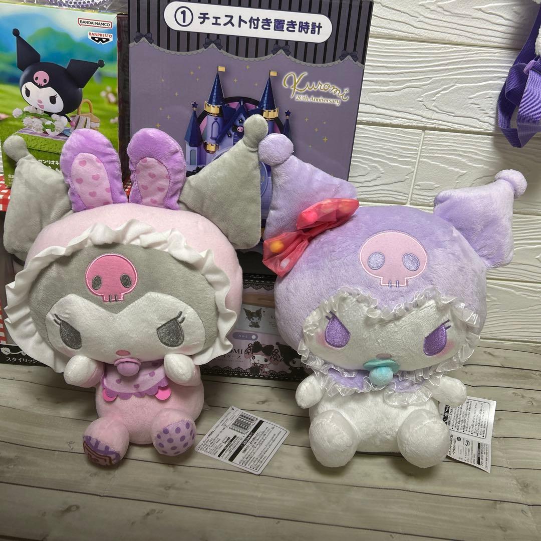 【未使用】マイメロ・クロミ　ぬいぐるみ　チェスト付き時計　ティッシュケース　大量