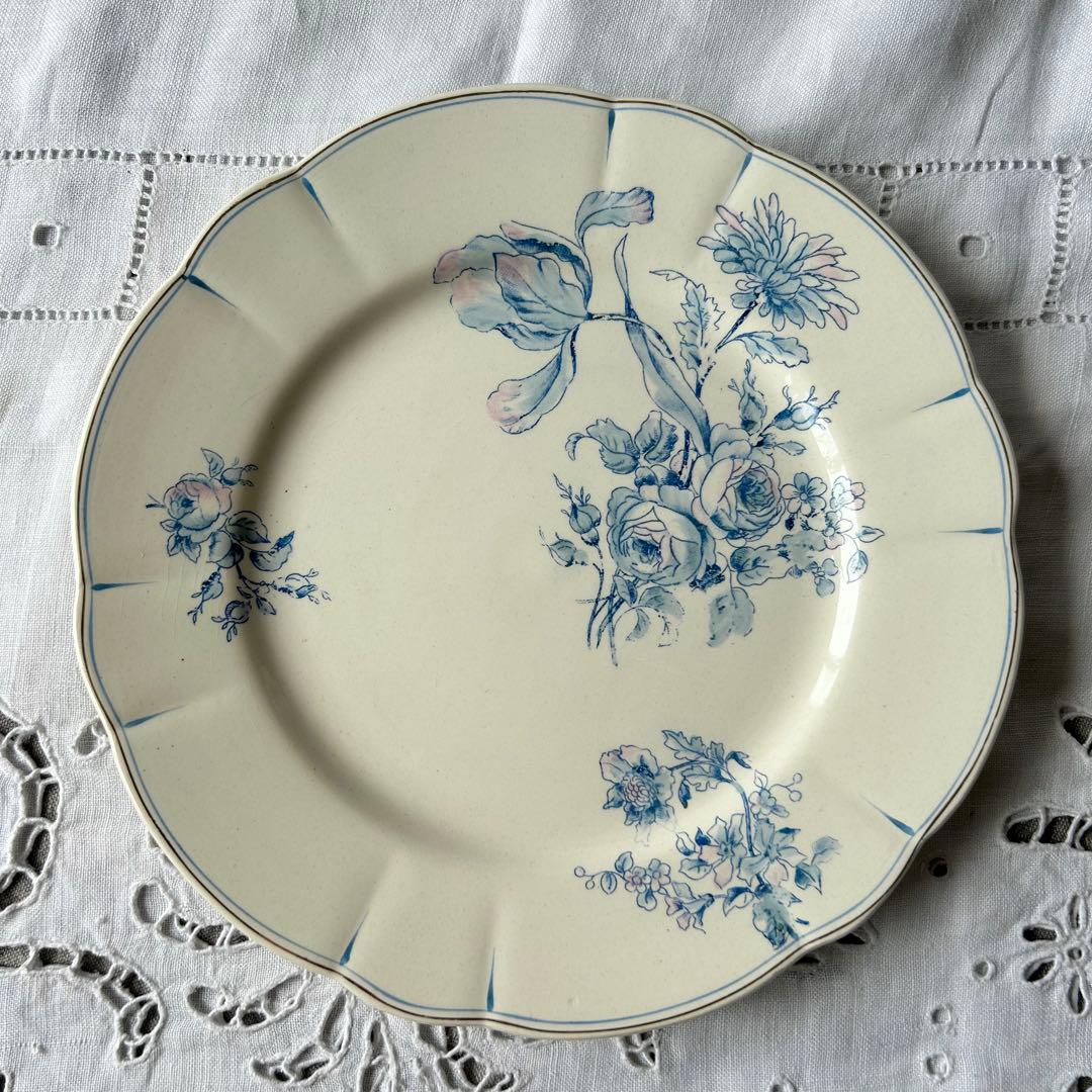 LONGCHAMPS デザート　プレート　b ボタニカル　手彩色