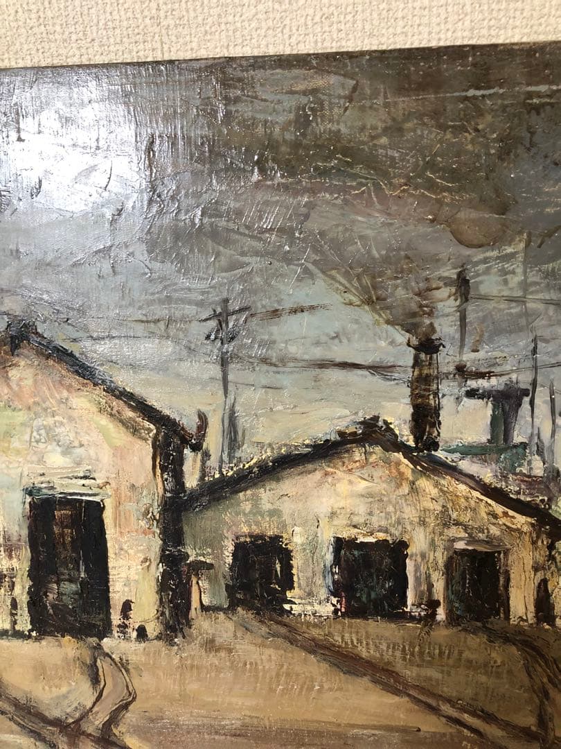 油絵（鉄道倉庫）Ｆ10