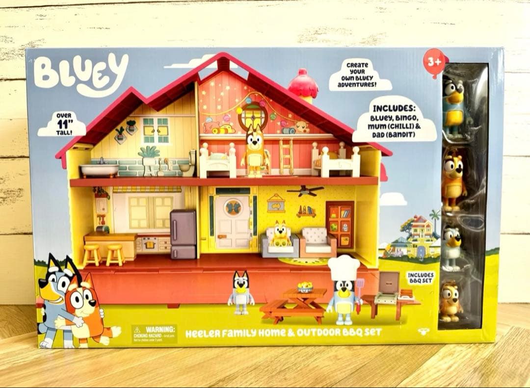 新品未使用【bluey ブルーイ】ドールハウス・フィギュア・家・輸入雑貨