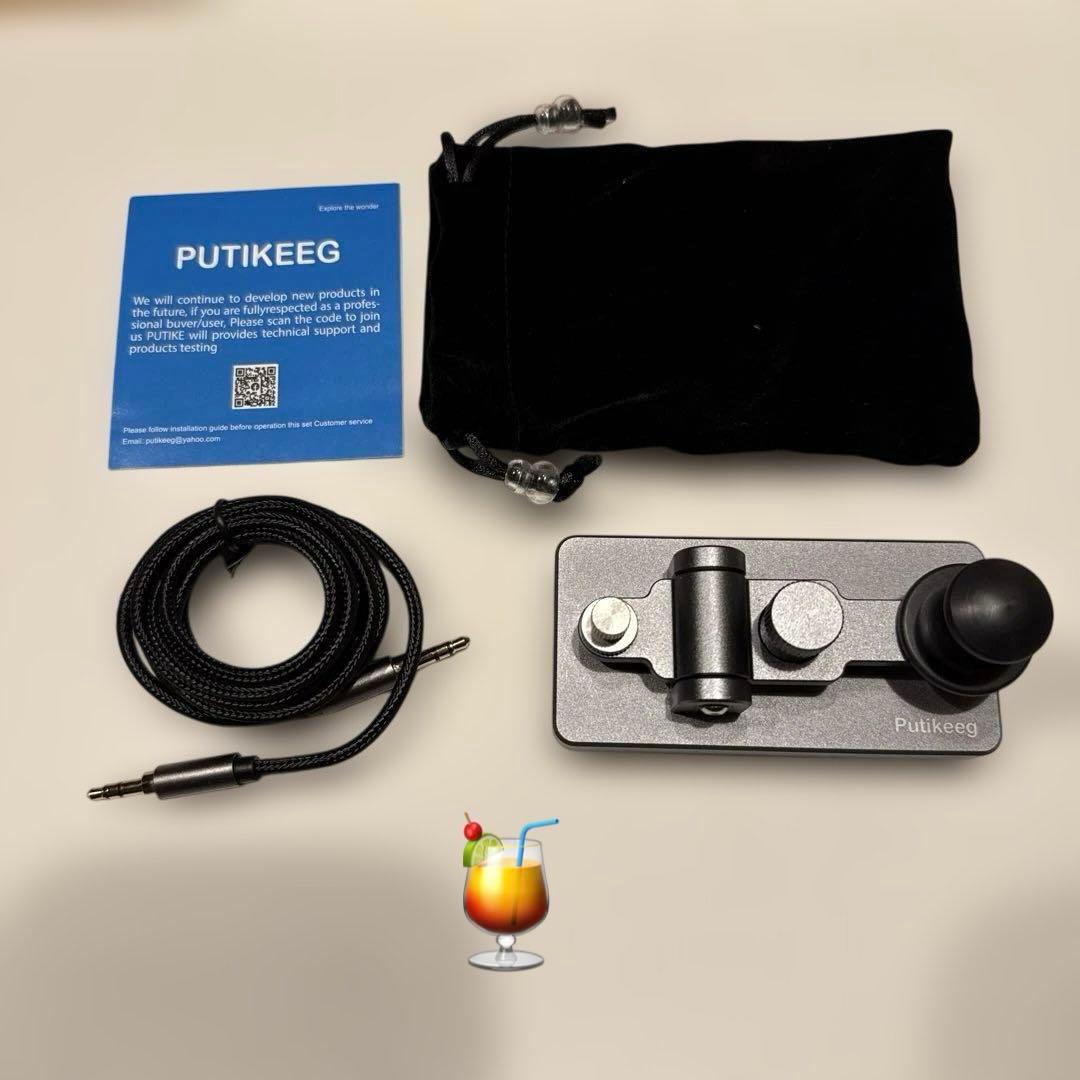 未使用）PUTIKEEG アマチュア無線 電鍵 パドル モールス信号