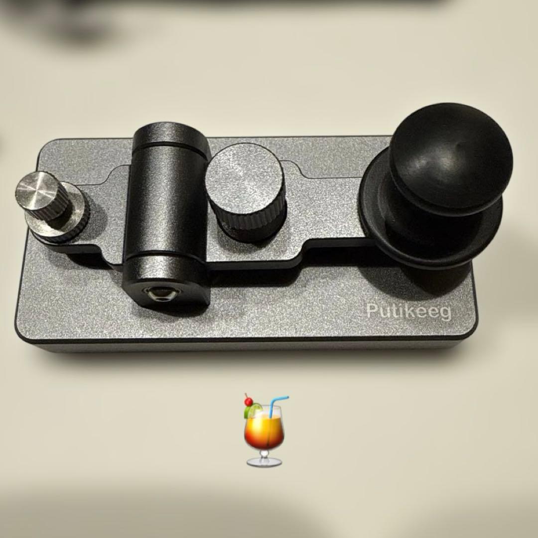 未使用）PUTIKEEG アマチュア無線 電鍵 パドル モールス信号