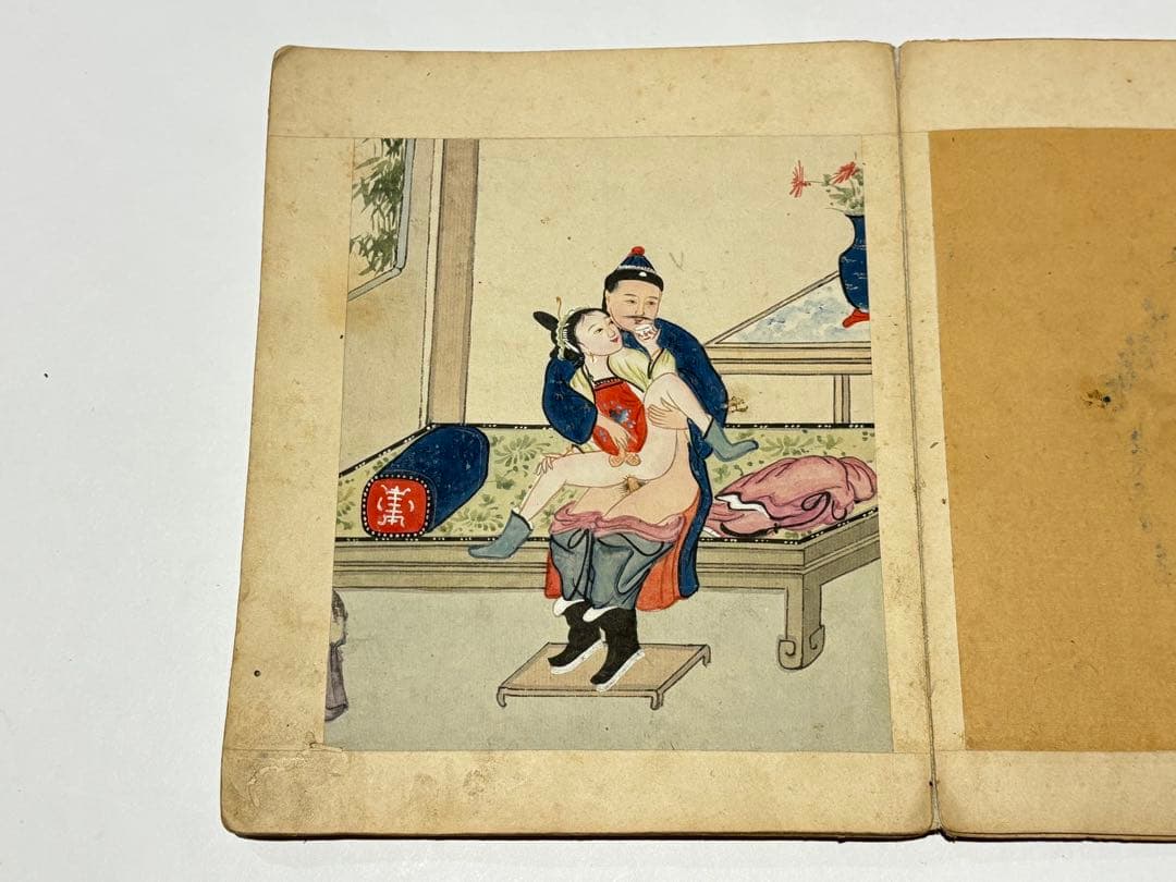 「閨房秘戯」中国春画 手書き 10図1冊|唐本 艶本 秘画