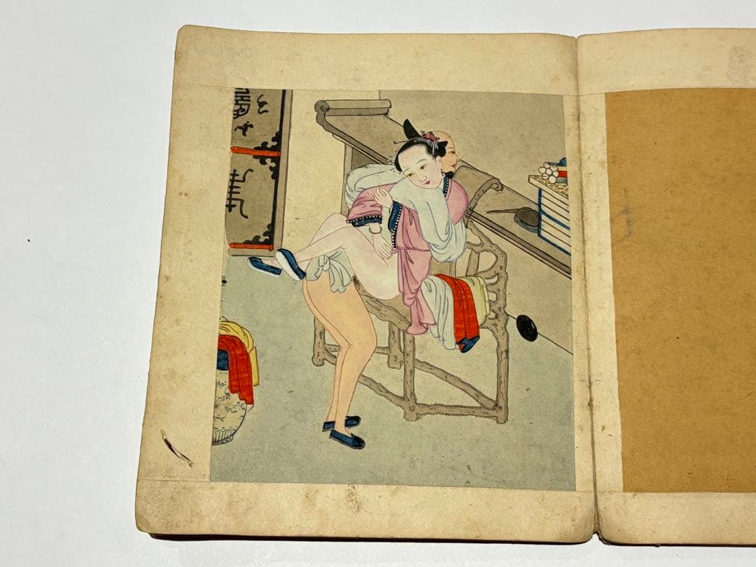 「閨房秘戯」中国春画 手書き 10図1冊|唐本 艶本 秘画