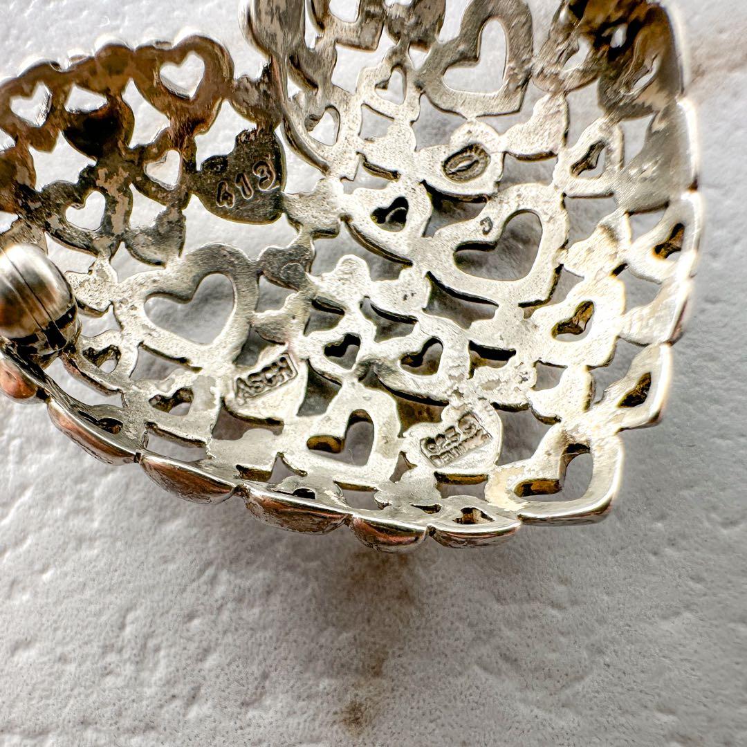  　413　ブローチ　ハートバイハート　ASCH刻印