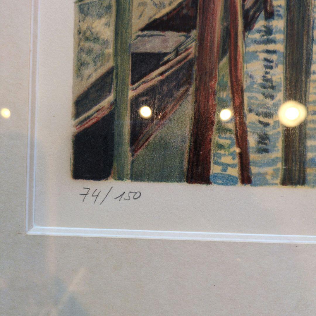 ヴェネツィアの水彩画 ポスター 額装 大きめのアート作品