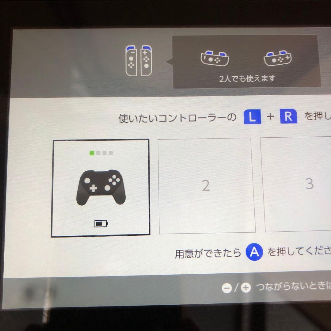 起動確認済Nintendo Switch本体2018年型 純正プロコントローラ付