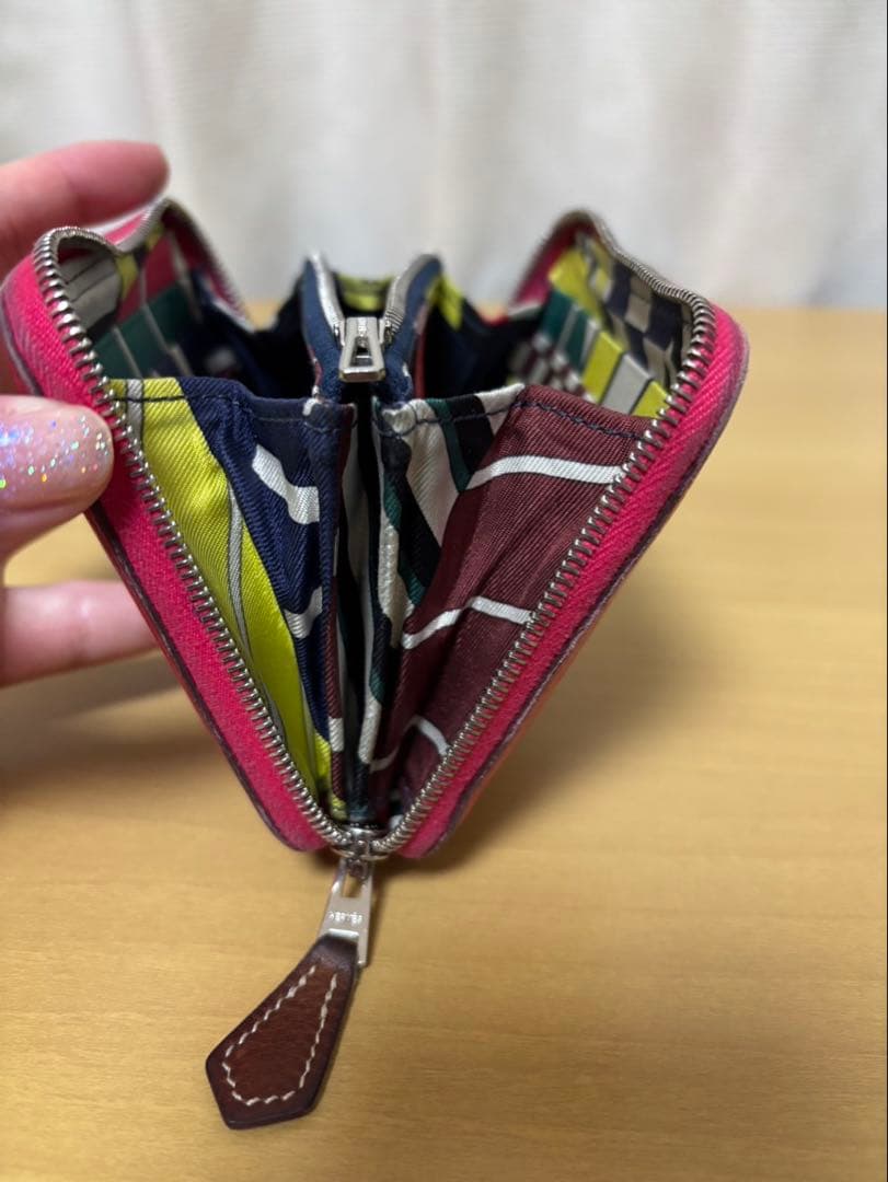 エルメス　シルクイン アザップコンパクト ケース　財布　カードケース