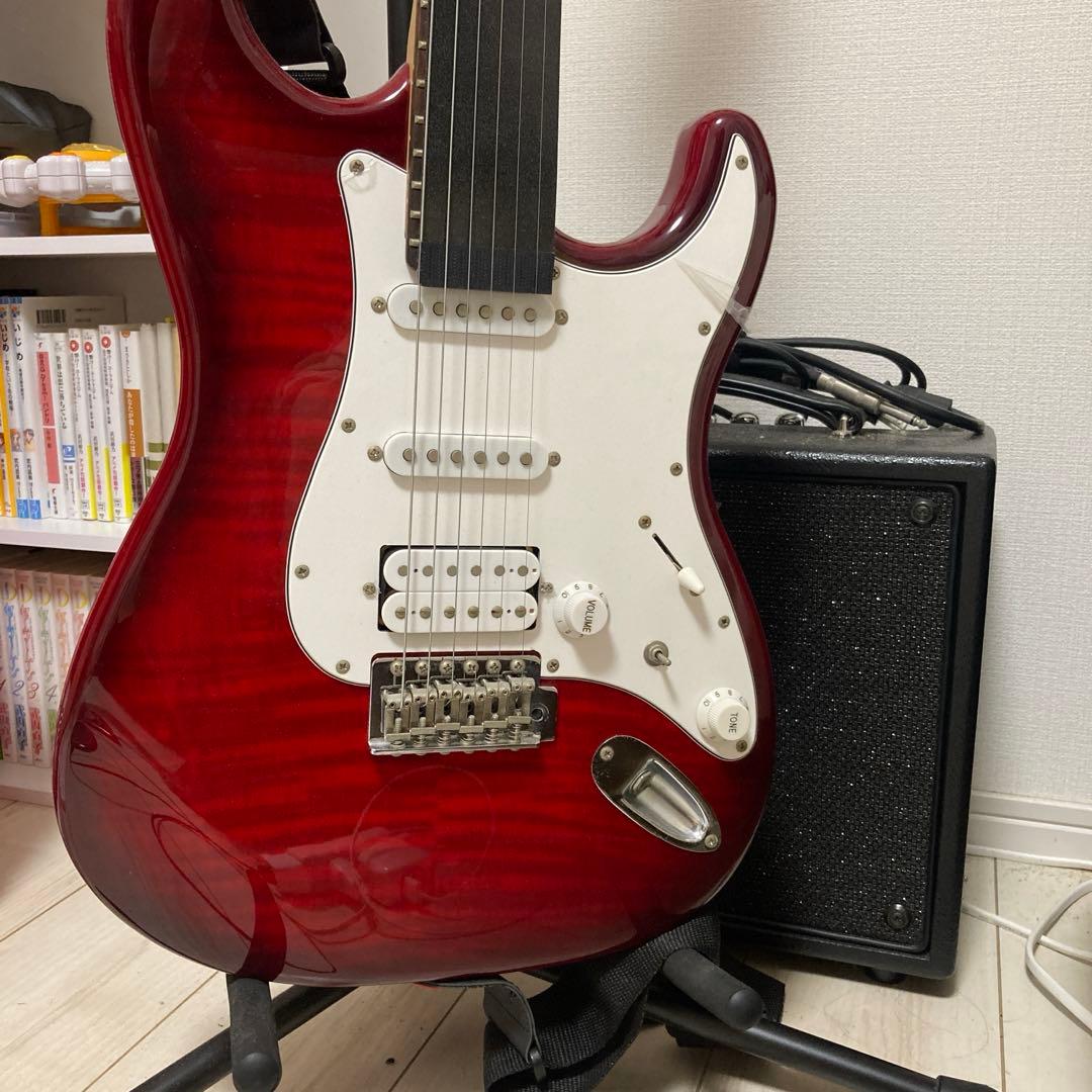 エレキギター 赤