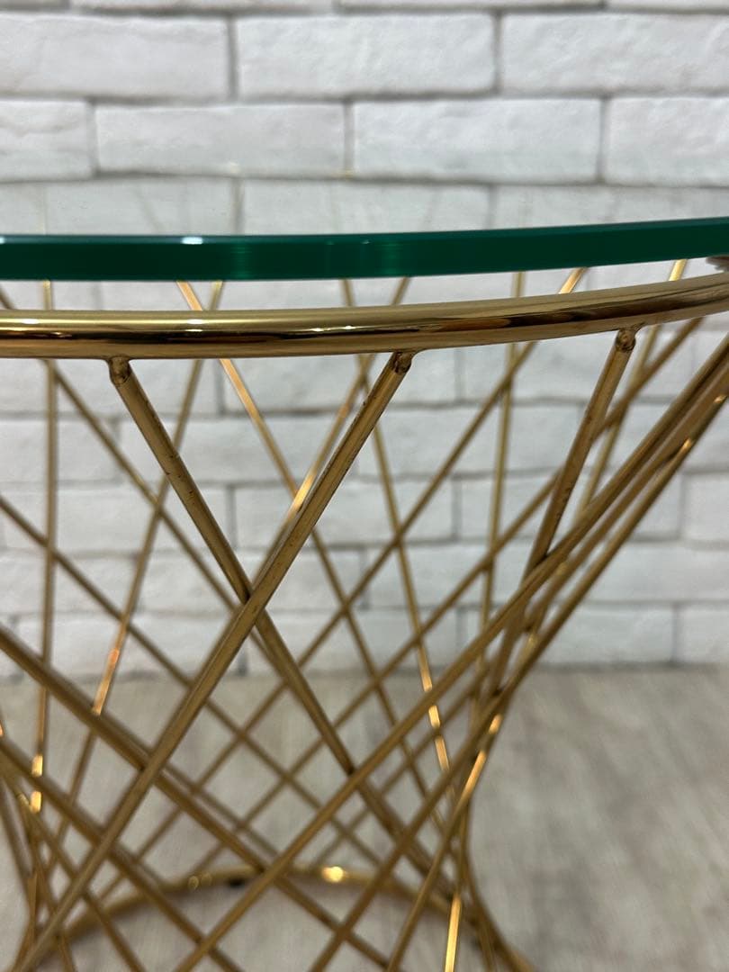 【東京23区配送無料】定価4万円　フランフラン　サイドテーブル　ガラス　センター