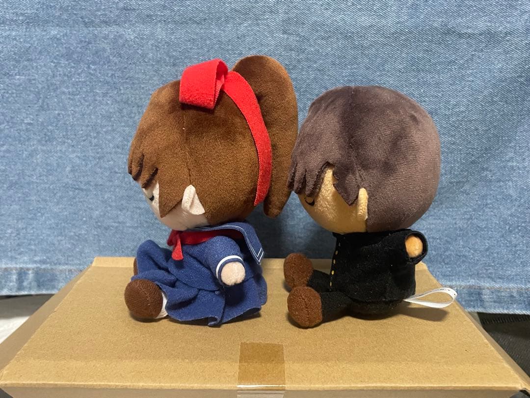 名探偵コナン　おすわりぬいぐるみ　遠山和葉、服部平次　セット