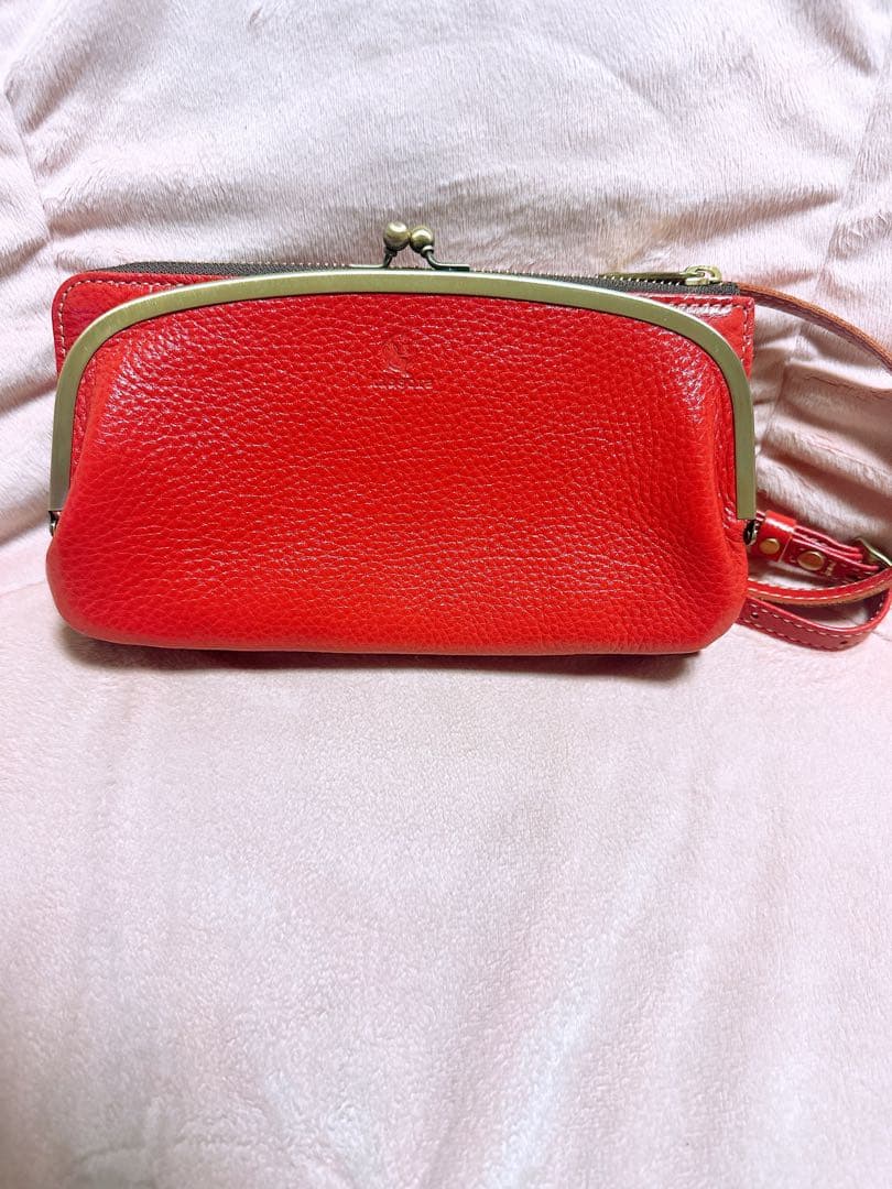 専用　　kissora キソラ　がま口ショルダー　　ほぼ未使用！