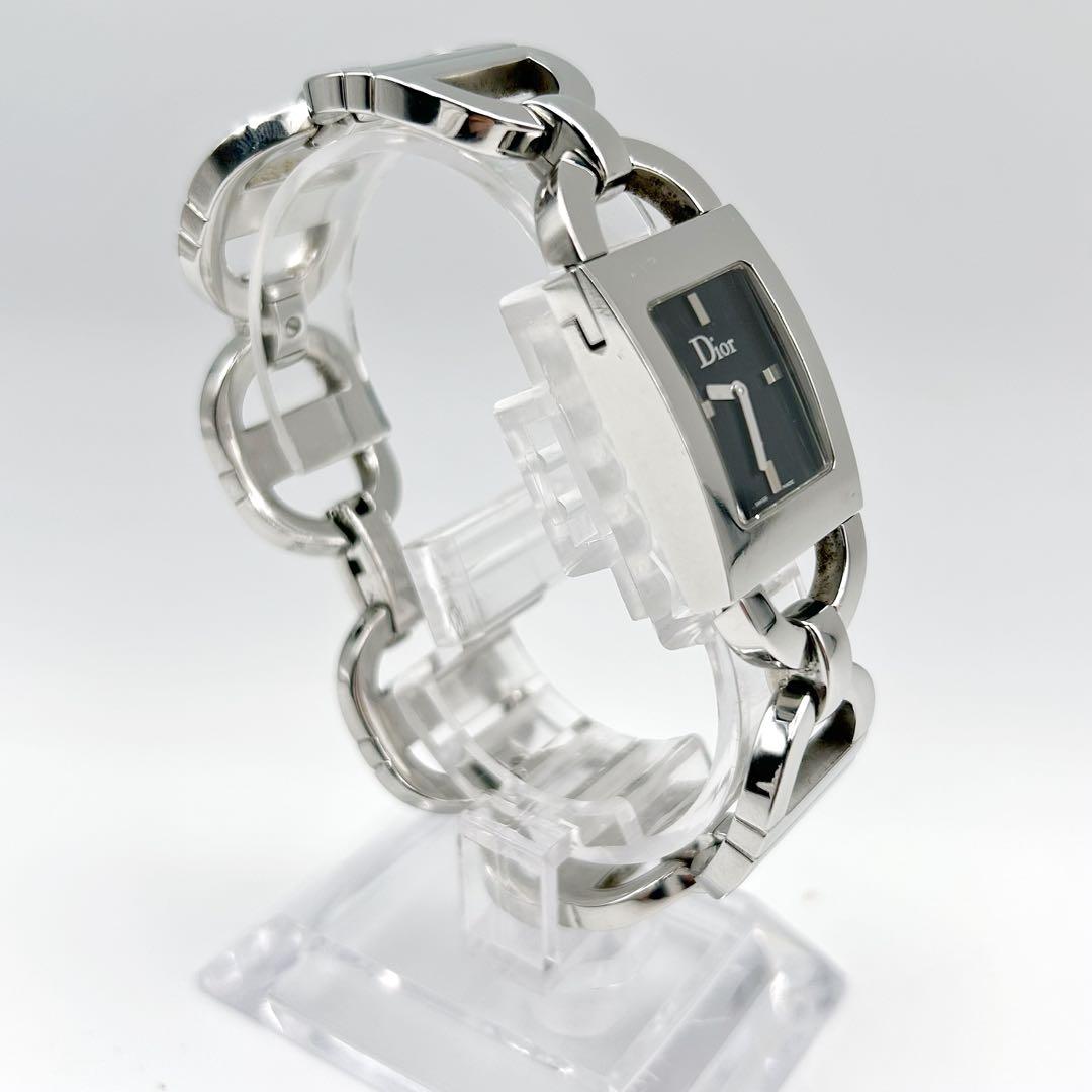 ✨美品・希少✨DIOR マリススクエア 腕時計 CDロゴブレス シルバー