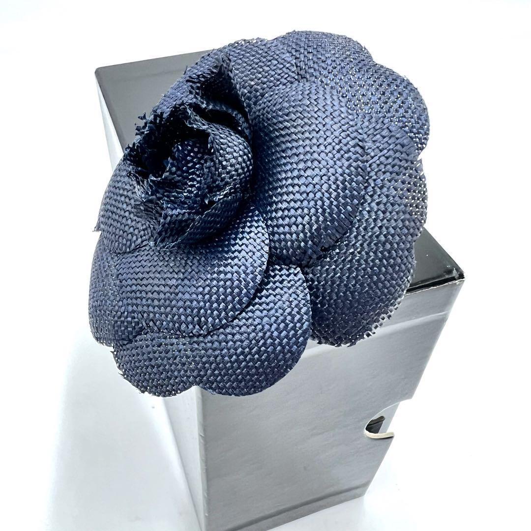 CHANEL シャネル コサージュ ネイビー カメリア