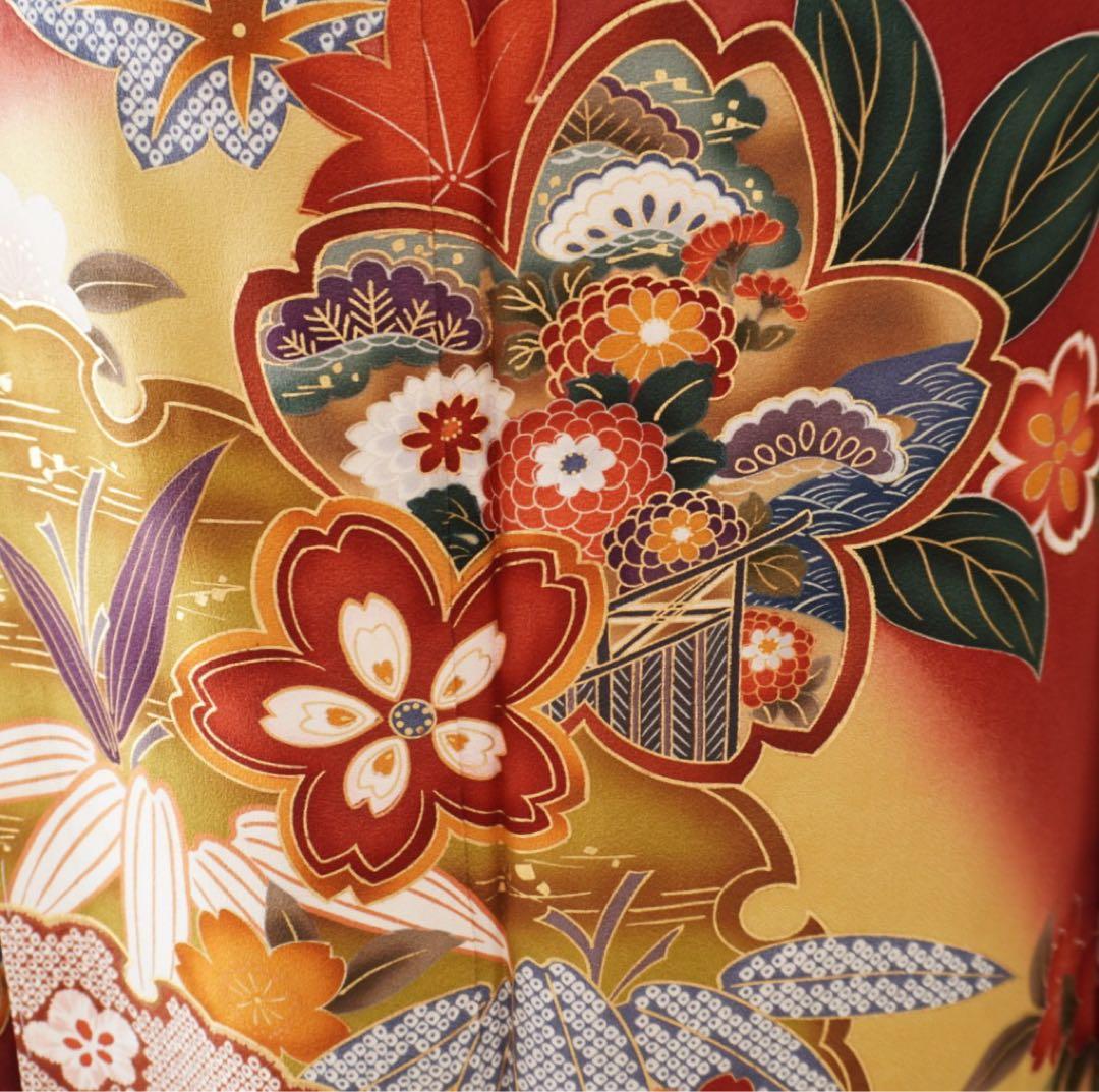 振袖フルセット 980F 5点セット　正絹 すべて正絹