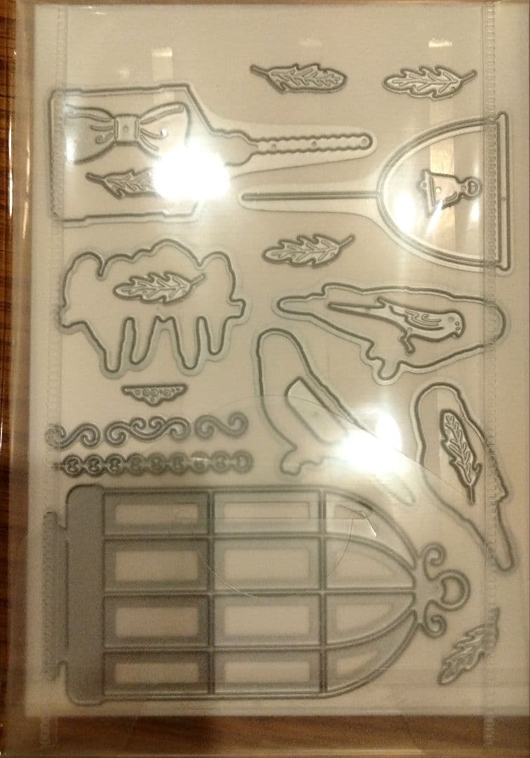 お値下！未使用　インコの可愛いスタンプ＆ダイ　スタンピンアップ