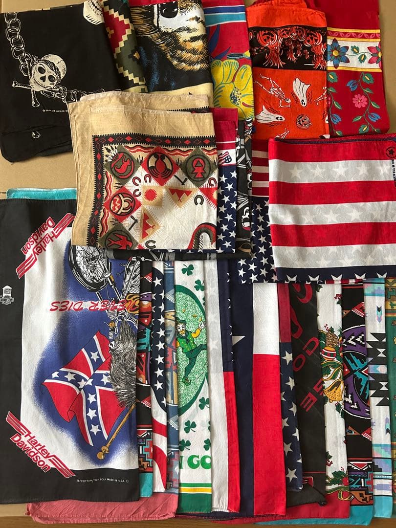 アメリカ製　80s 90s バンダナ20枚セット E