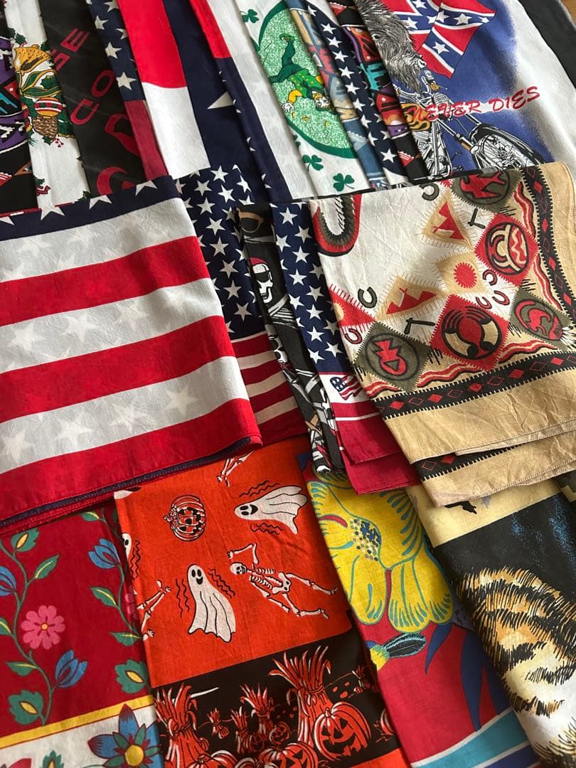 アメリカ製　80s 90s バンダナ20枚セット E