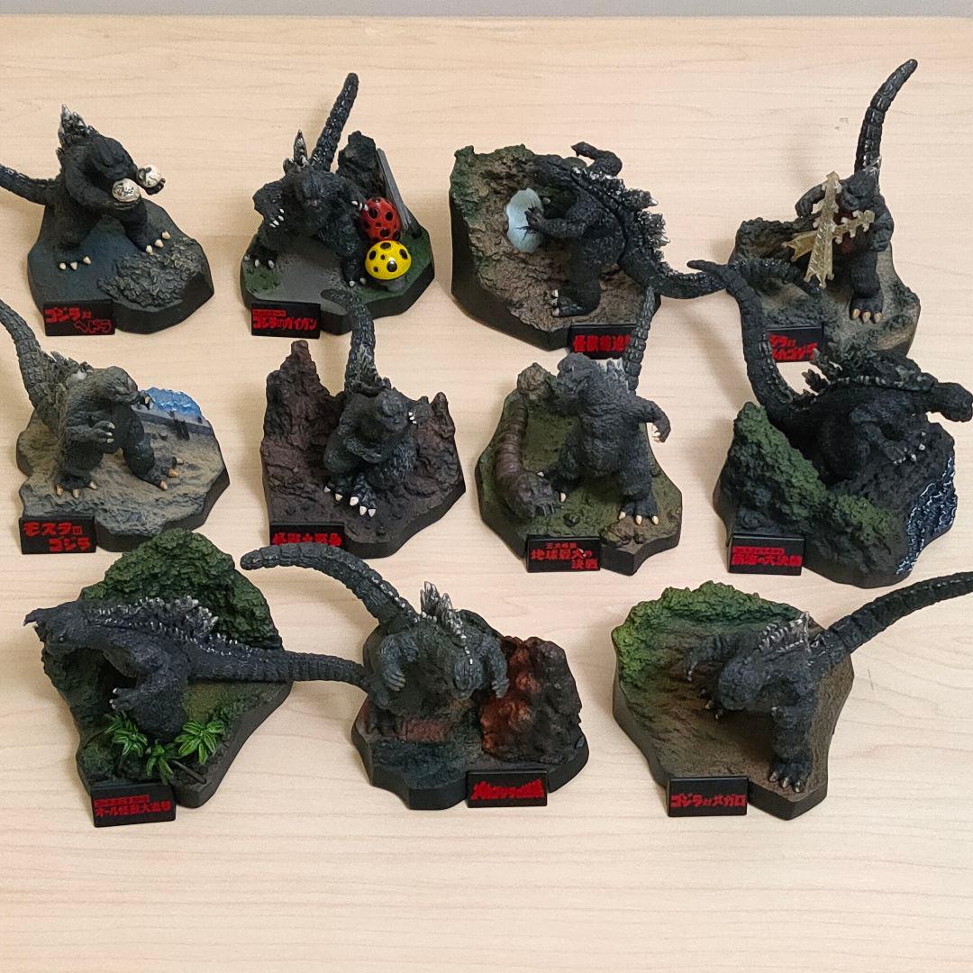 BANDAI ゴジラ全集 ２nd３rd FINAL 総集編 シリーズ混合11体