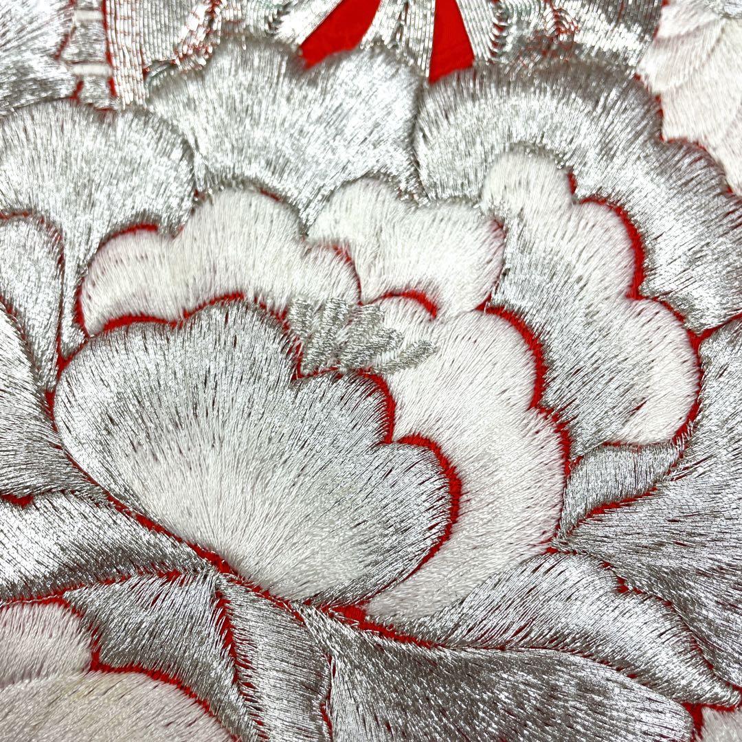 ◎mk-1250　引き振袖　お引きずり　婚礼衣装　銀駒刺繍　　11-28