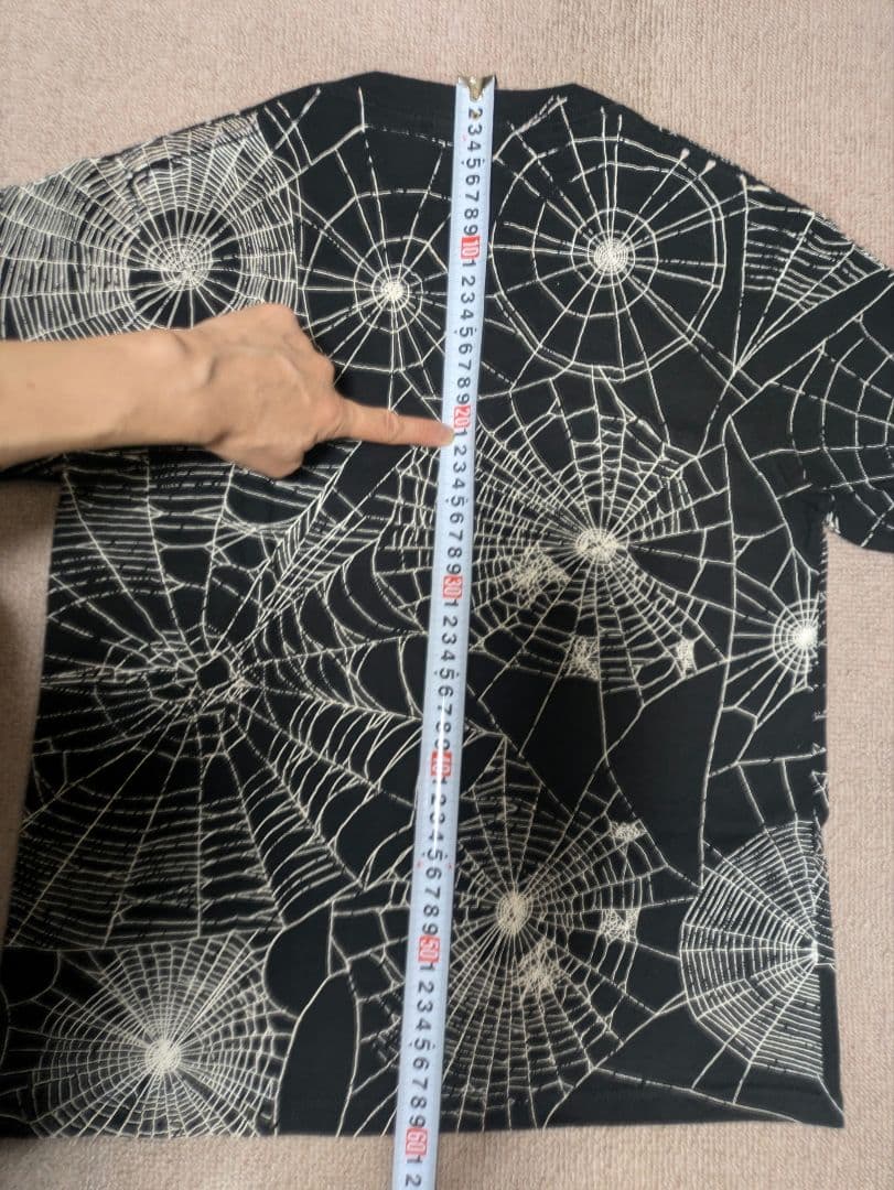 【超希少！】【極美品！】Vintageスパイダーウェブ蜘蛛の巣Tシャツ USA