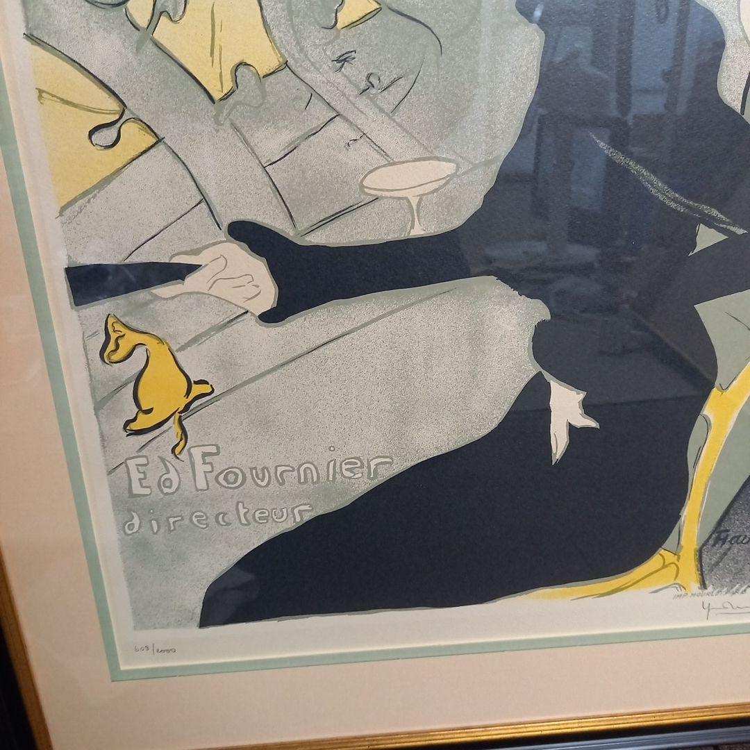 ロートレック 「ル・ディヴァン・ジャポネ」 復刻リトグラフ 版画