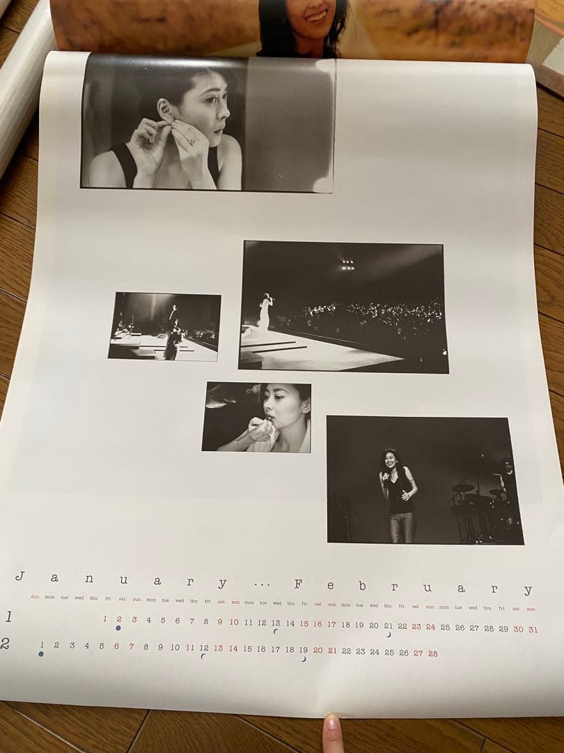 中山美穂 1993年〜2000年ポスターカレンダー　 ＊1996年はありません