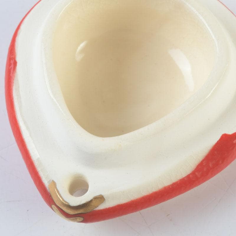 茶道具　萬古焼　加賀瑞山造　はじき猿　香合　共箱　V　9804