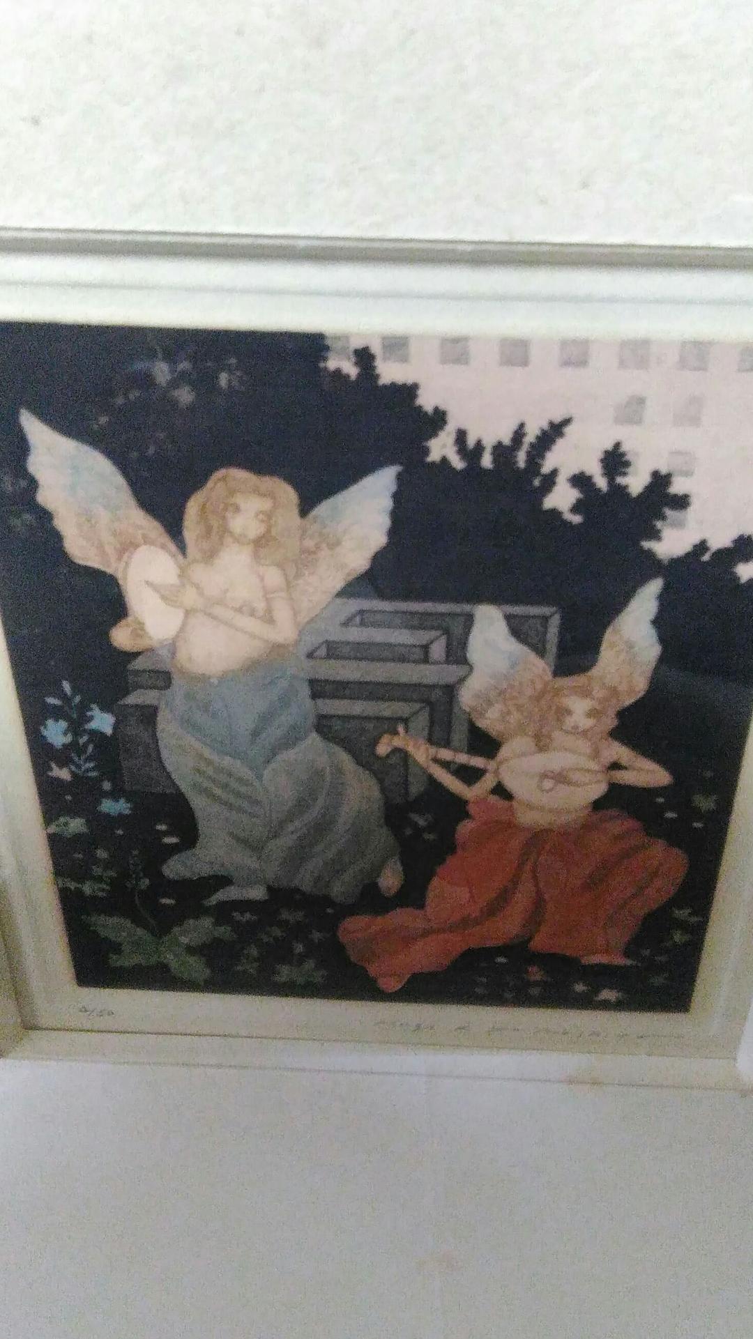 版画　イタリアの幻想　（山下清澄作 ）