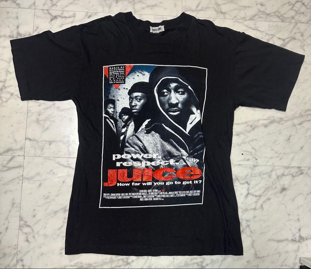 .*.様 90s 2pac Tupac Juice Rap Movie Tシャツ