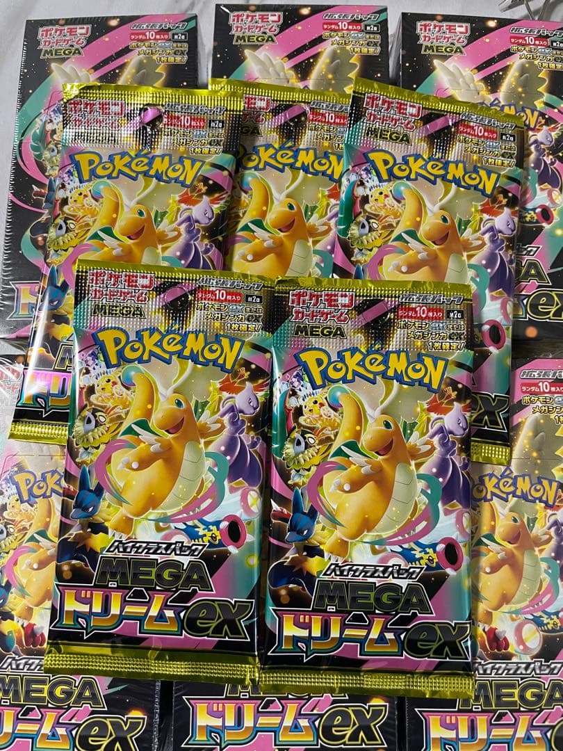ポケモンカード MEGAドリームex シュリンク付き 6 BOX 5パック付き