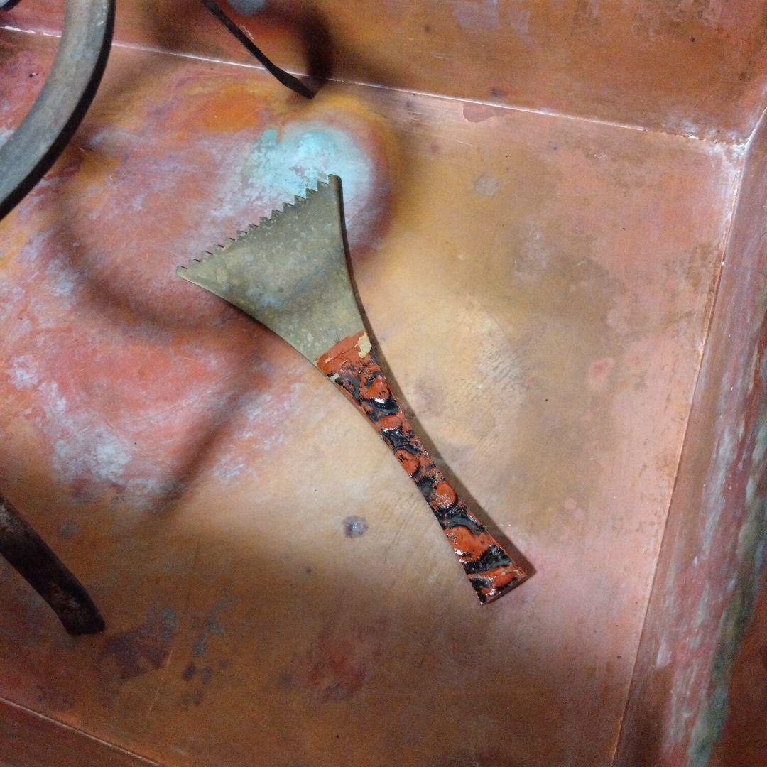 昭和レトロなアンティーク　　木製長火鉢　引き出し付