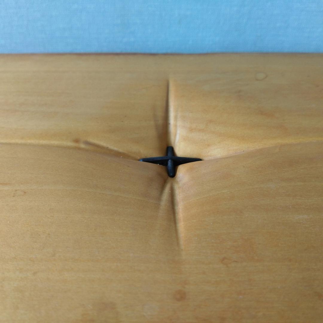 木製　スツール　引き出し付　組み木