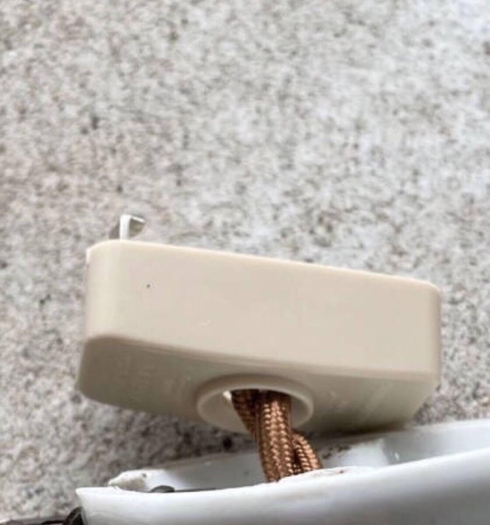 【merci】 2-f. フランス　吊り下げ　滑車　ミルクガラス　シェード