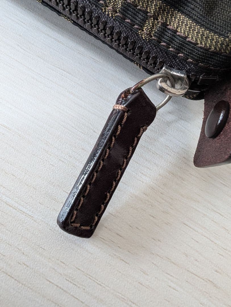 【美品】FENDI フェンディ バニティ ハンドバッグ ズッカ柄 キャンバス