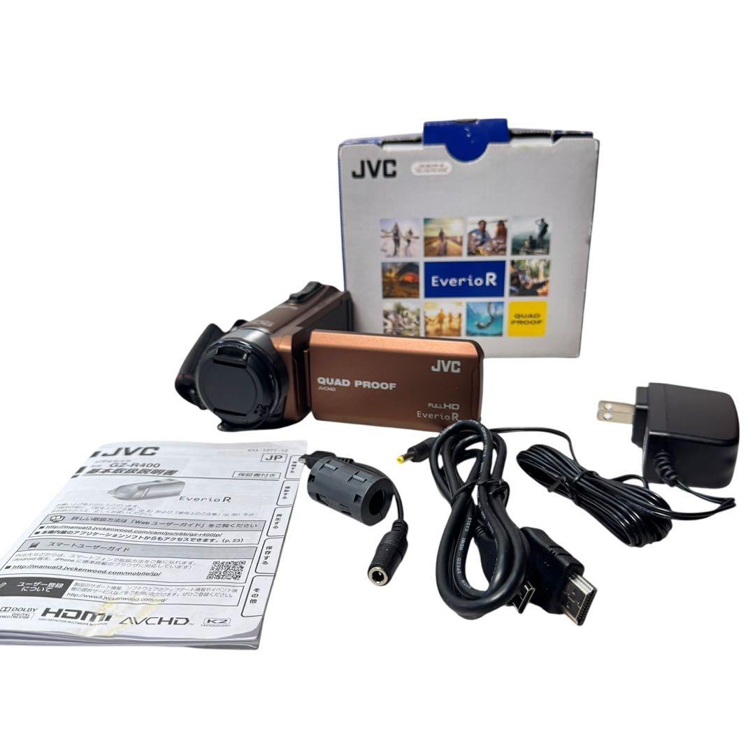 JVC ビデオカメラ Everio R ライトブラウン GZ-R400-T